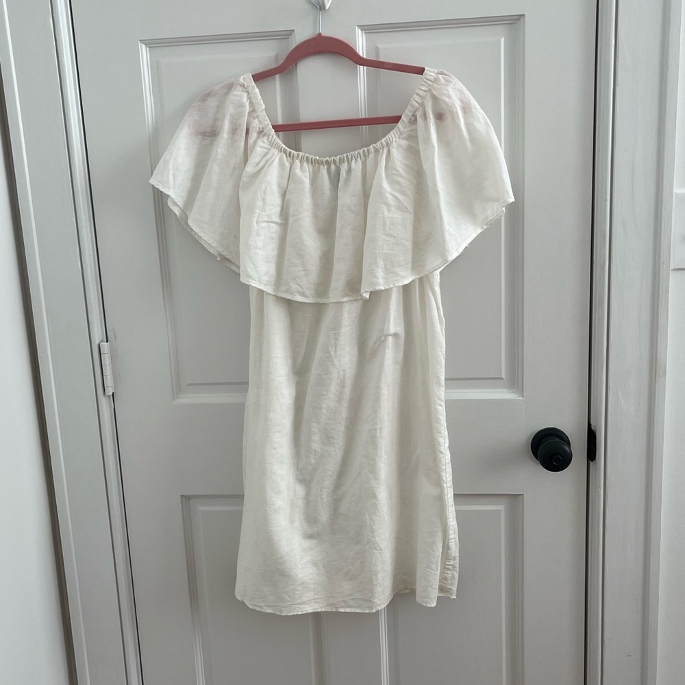 J. Crew off the shoulder dress